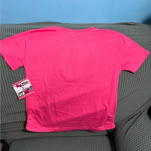 Hello kitty by sanrio girl's blouse size 8/10 fusia color - Picture 2 of 5